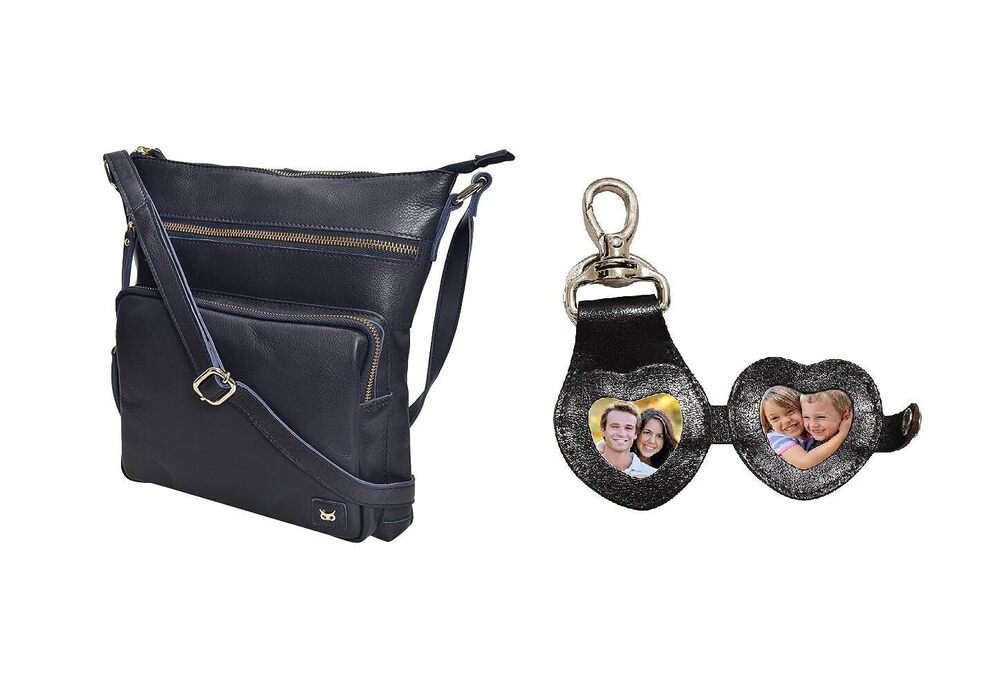 9735 Wise Owl Leather Crossbody Handbags & Purses - Premium Crossover Over